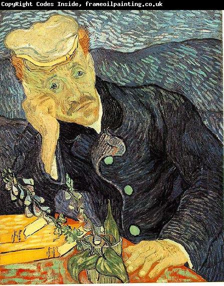 Vincent Van Gogh Portrait of Dr. Gachet was painted in June